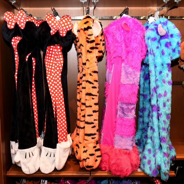 チェシャ猫 サリー ティガーに仮装も ディズニー定番フード付きマフラー 手袋 カチューシャ