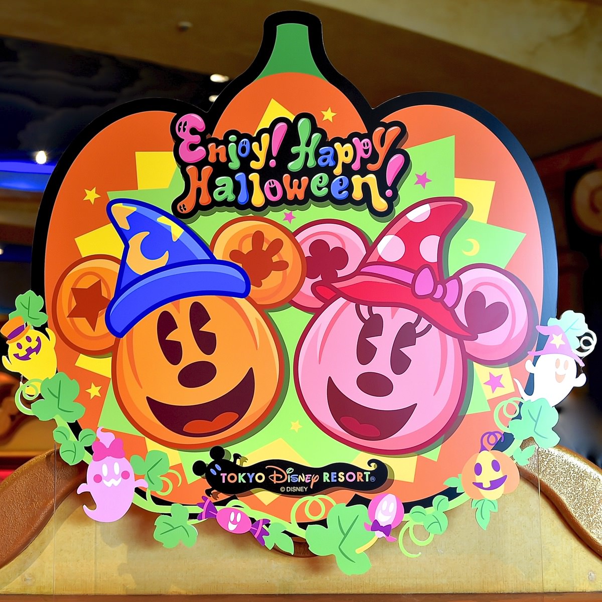 かぼちゃやアイコンおばけモチーフ ディズニーハロウィーン2015