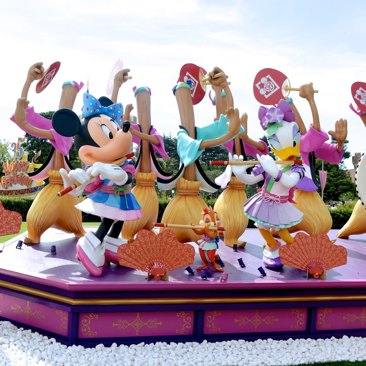 ミニーバナー お祭りを楽しむミッキーたち 東京ディズニーランド ディズニー夏祭り18 デコレーション