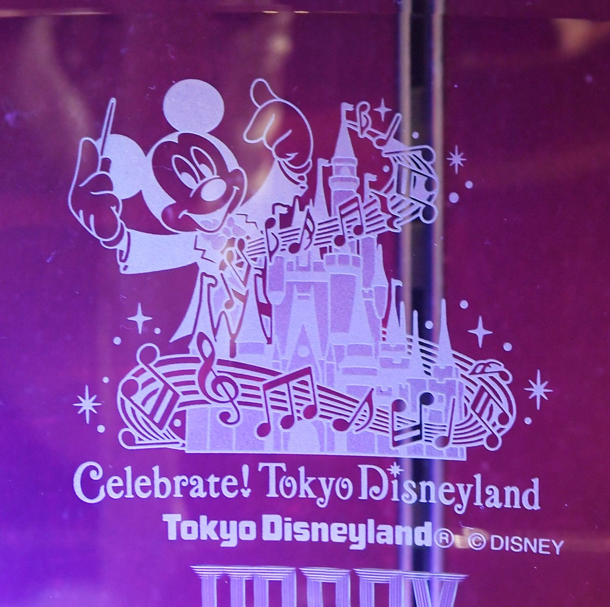 フォトスタンド イラスト 鑑賞した記念に 東京ディズニーランド Celebrate Tokyo Disneyland ガラスグッズ