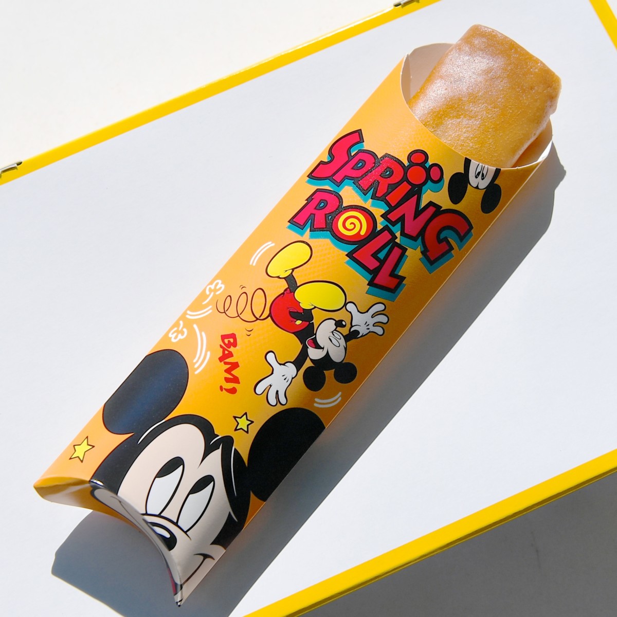 スプリングロール ピザ パッケージ バック エッグ シュリンプ ピザ味のスプリングロール 東京ディズニーランド ミッキーのトレーラー グランドメニュー
